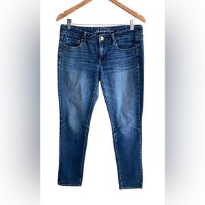 American Eagle Outfitters: Blue Stretch Denim Skinny Jeans